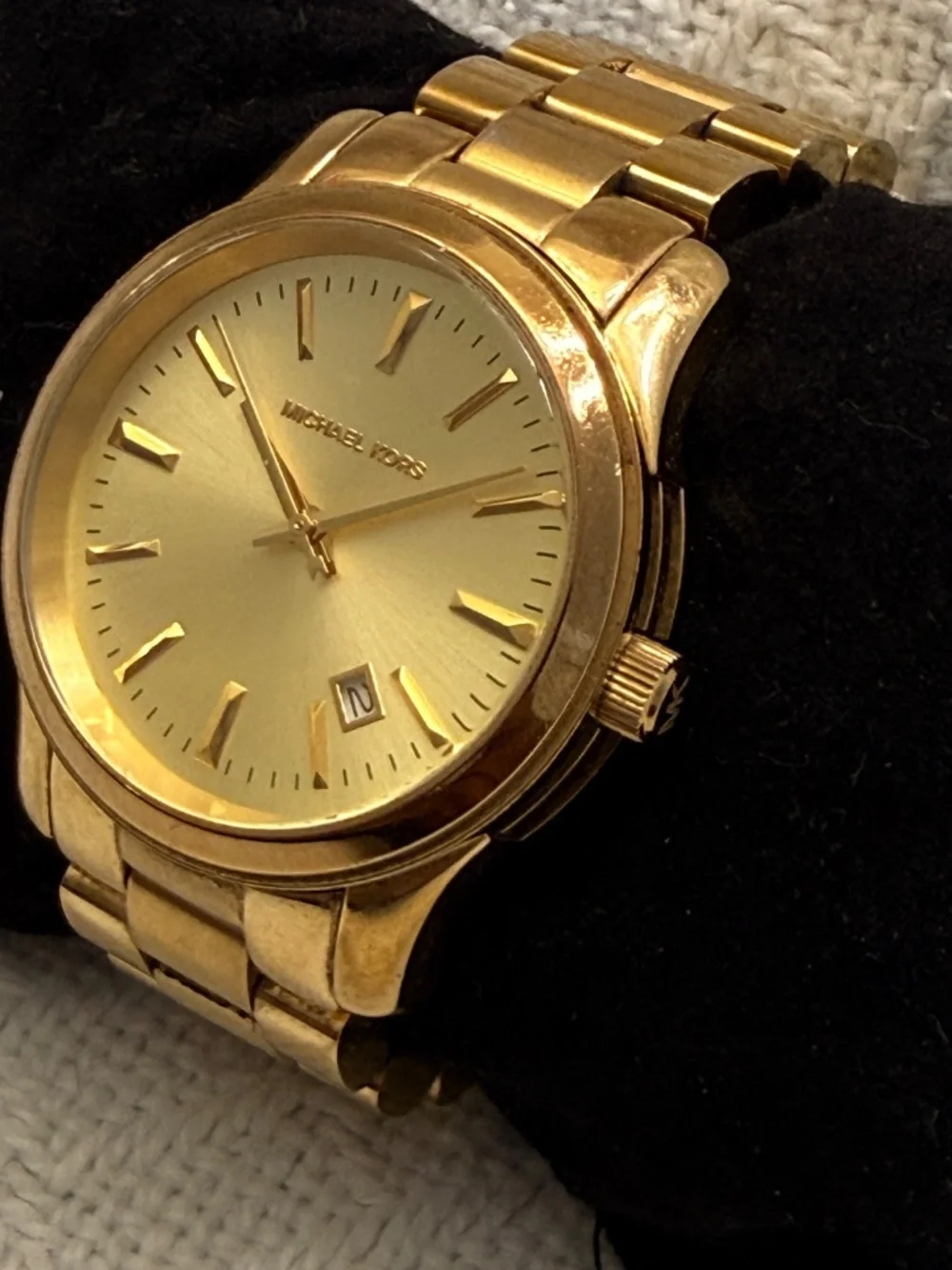 Michael Kors Gold Metal Link Wrist Watch #6